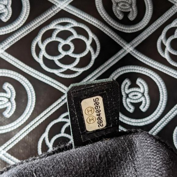 SOLD Chanel Camellia Large Black Deauville Tote - Picture 7 of 7